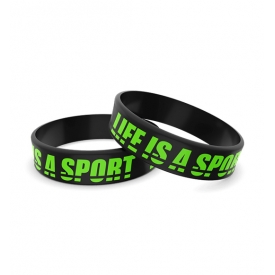 Wristband opaska sportowa 006 - LIFE IS A SPORT