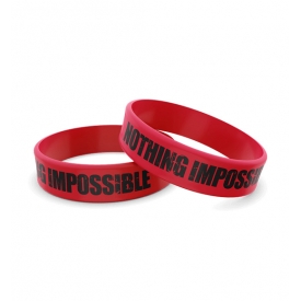 Wristband Silikonowa 015 - NOTHING IMPOSSIBLE